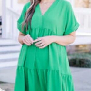 Chic Soul Look And See Dress, Kelly Green